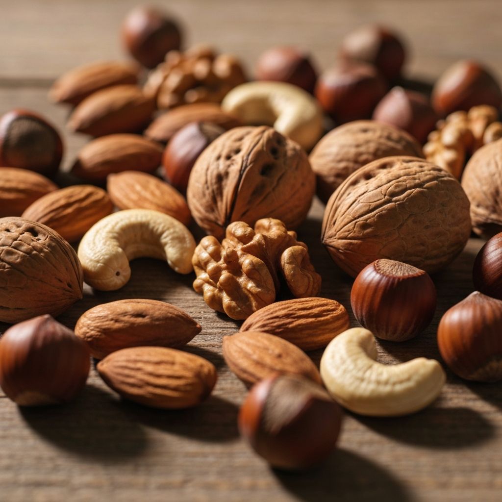 Mieszane orzechy i nasiona